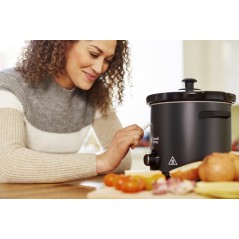 "Russell Hobbs 35L Slow Cooker - Stylish Black, Perfect for Delicious Meals!"